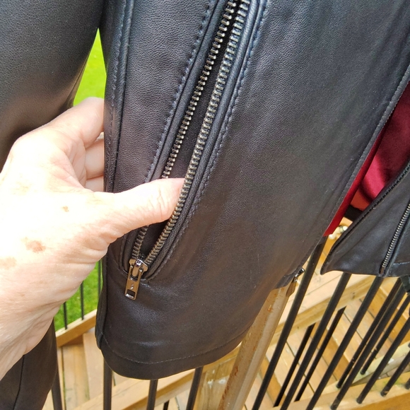 Pelle Studio Black Leather Moto Jacket - Picture 5 of 8